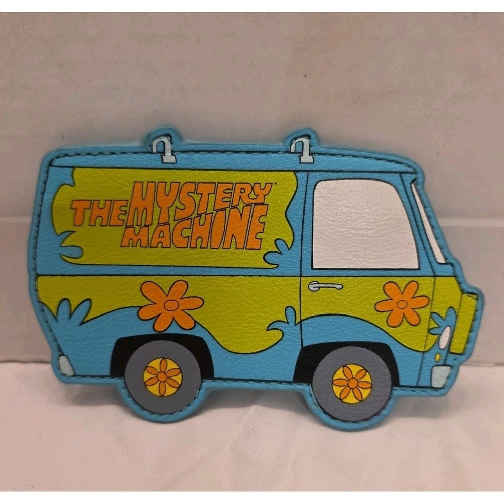 Scooby-Doo Mystery Machine Shaped Coin Purse Faux Leather Pouch Hanna-Barbera